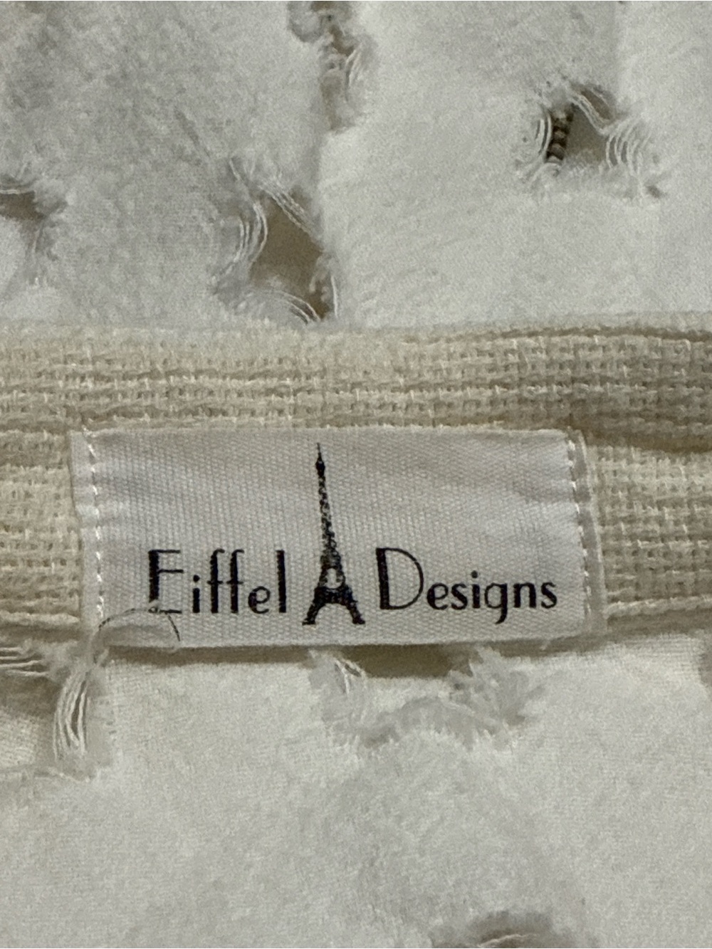 Eiffel Designs Distressed Linen Blend Utility Vest - Picture 4 of 9